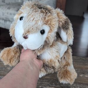 Brindle Coloured Lop Eared BUNNY RABBIT Stuffed Animal Plush